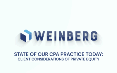 State of Our CPA Practice Today: Client Considerations of Private Equity